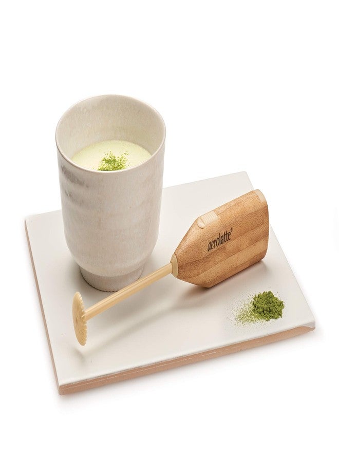 إيرولات جهاز إيرو لاتيه لتحضير شاي ماتشا ورغوة الحليب، لتحضير لاتيه ماتشا ناعم، خالٍ من مادة BPA، البطاريات مرفقة - Image 3